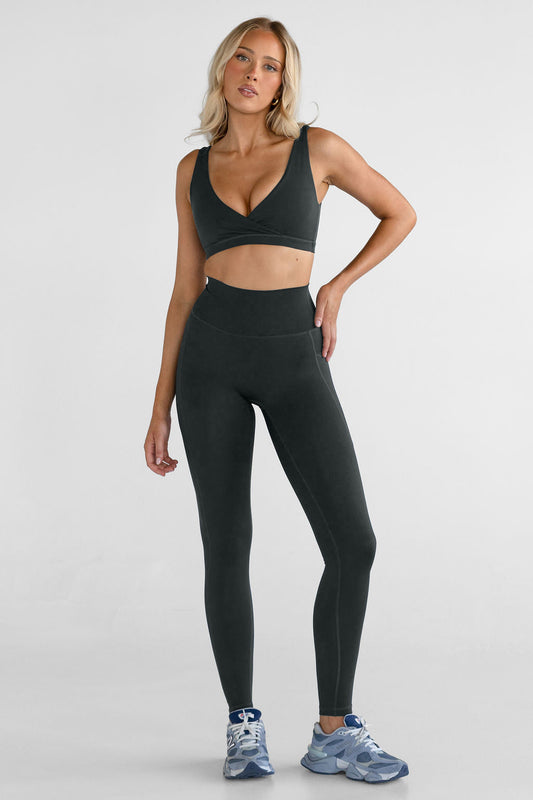 SCULPT Pocket Full Length Leggings - Deep Forrest