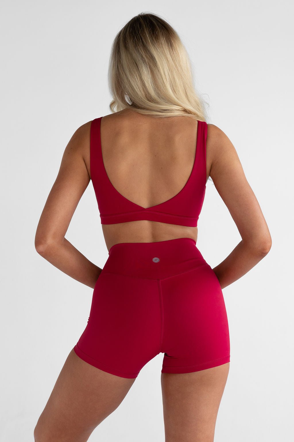 4" Sculpt Bike Shorts - Cherry