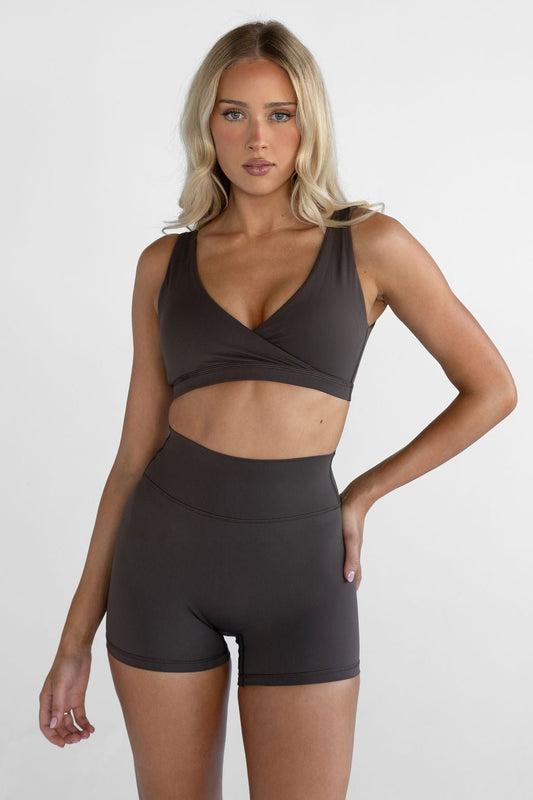 4" Sculpt Bike Shorts - Dark Chocolate