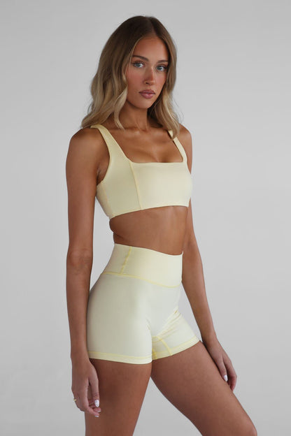 4" Sculpt Bike Shorts - Lemontini