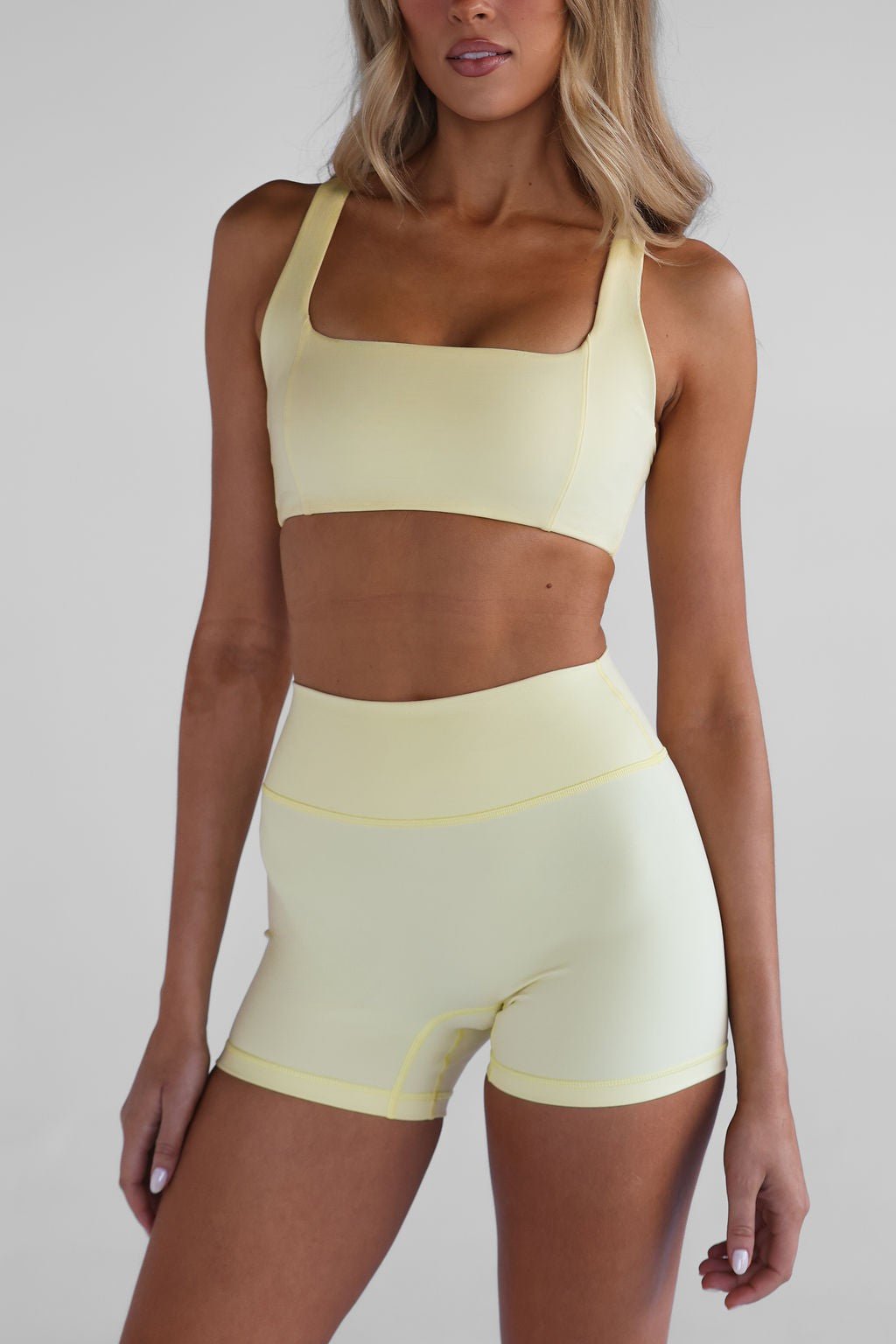 4" Sculpt Bike Shorts - Lemontini