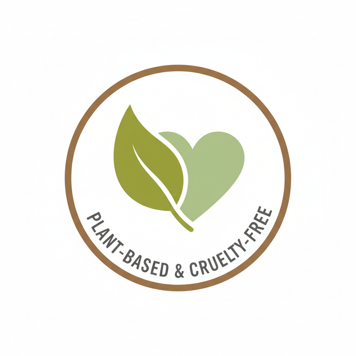 create a icon for Plant-Based. Vegan. Cruelty-Free.