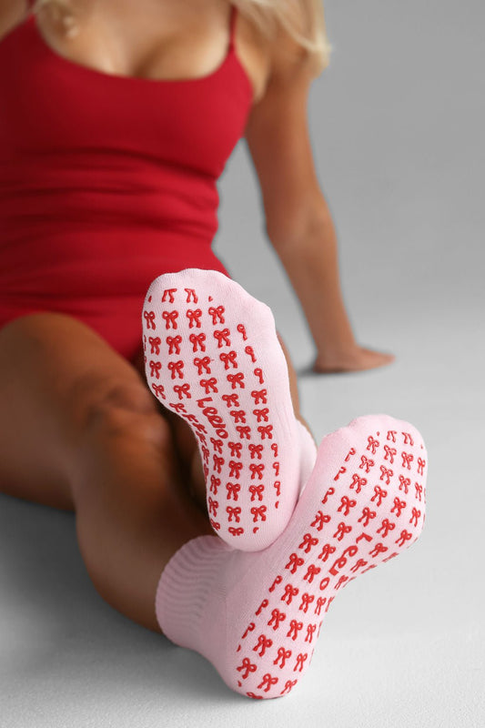 Grip Socks - Pink Ribbons