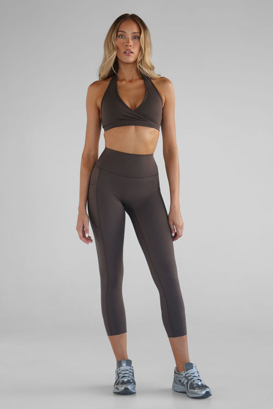 SCULPT 7/8 Pocket Leggings - Dark Chocolate