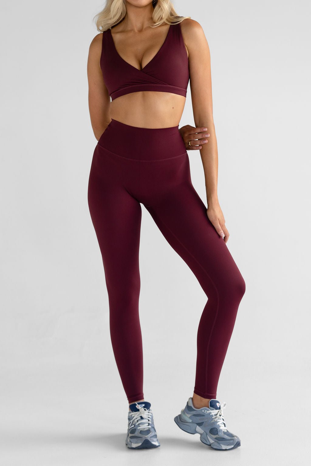 SCULPT Full Length Leggings - Cherry Cola