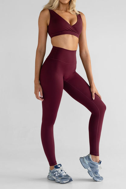 SCULPT Full Length Leggings - Cherry Cola