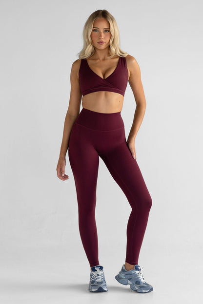 SCULPT Full Length Leggings - Cherry Cola